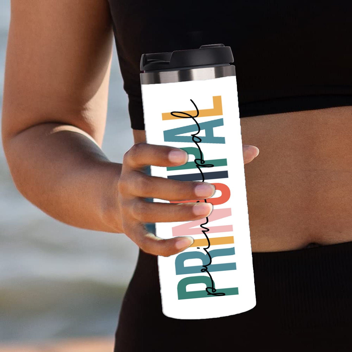 Personalized Principal Colorful Tumbler - Sublimated