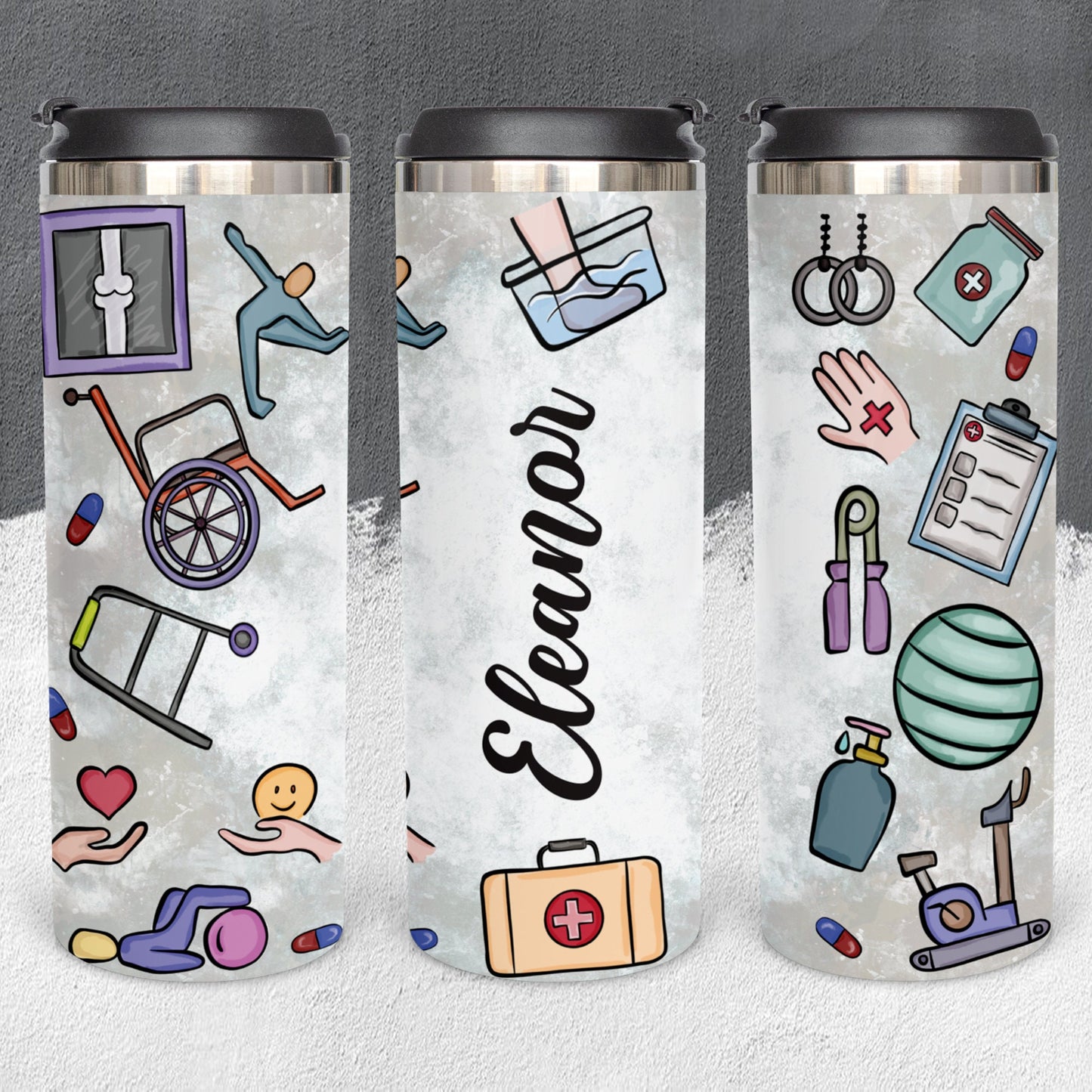 Personalized Physical Therapist Equipment Tumbler - Sublimated