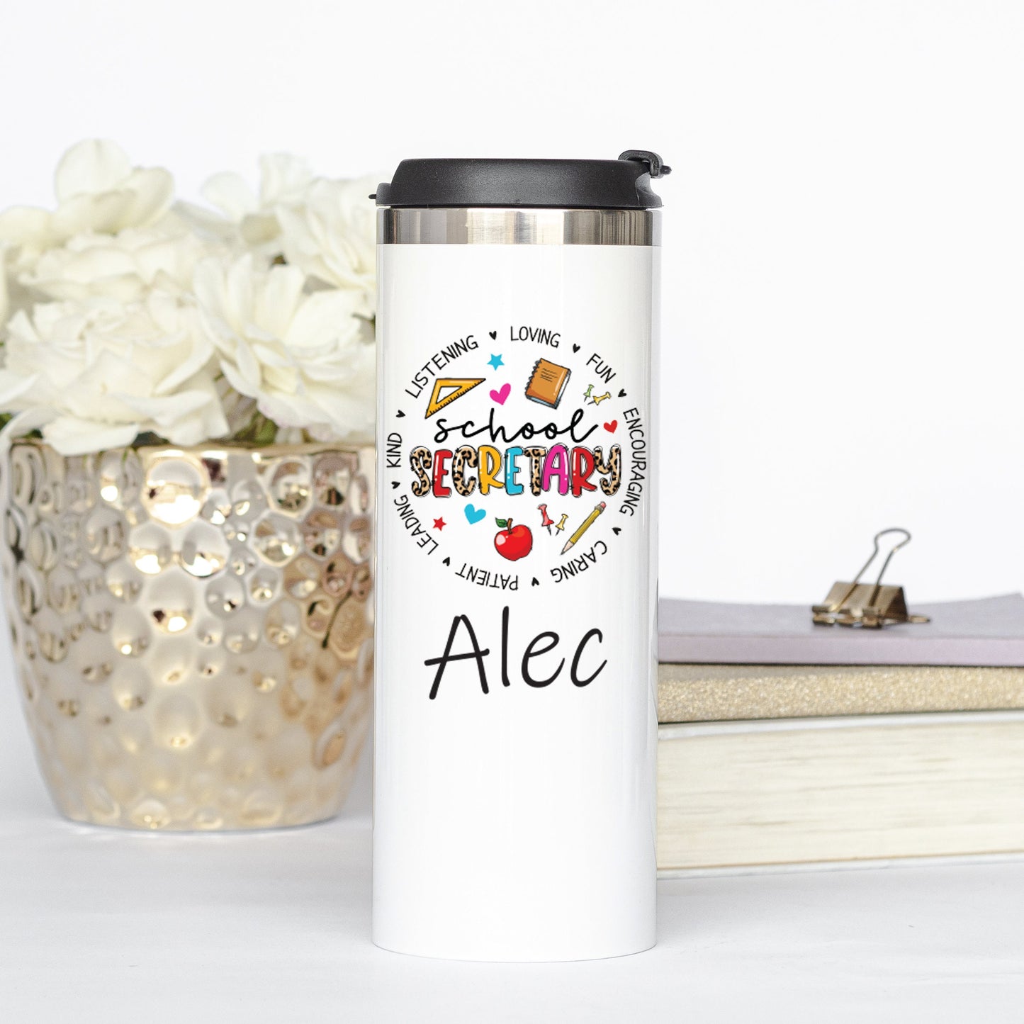 Personalized School Secretary Tumbler - Sublimated