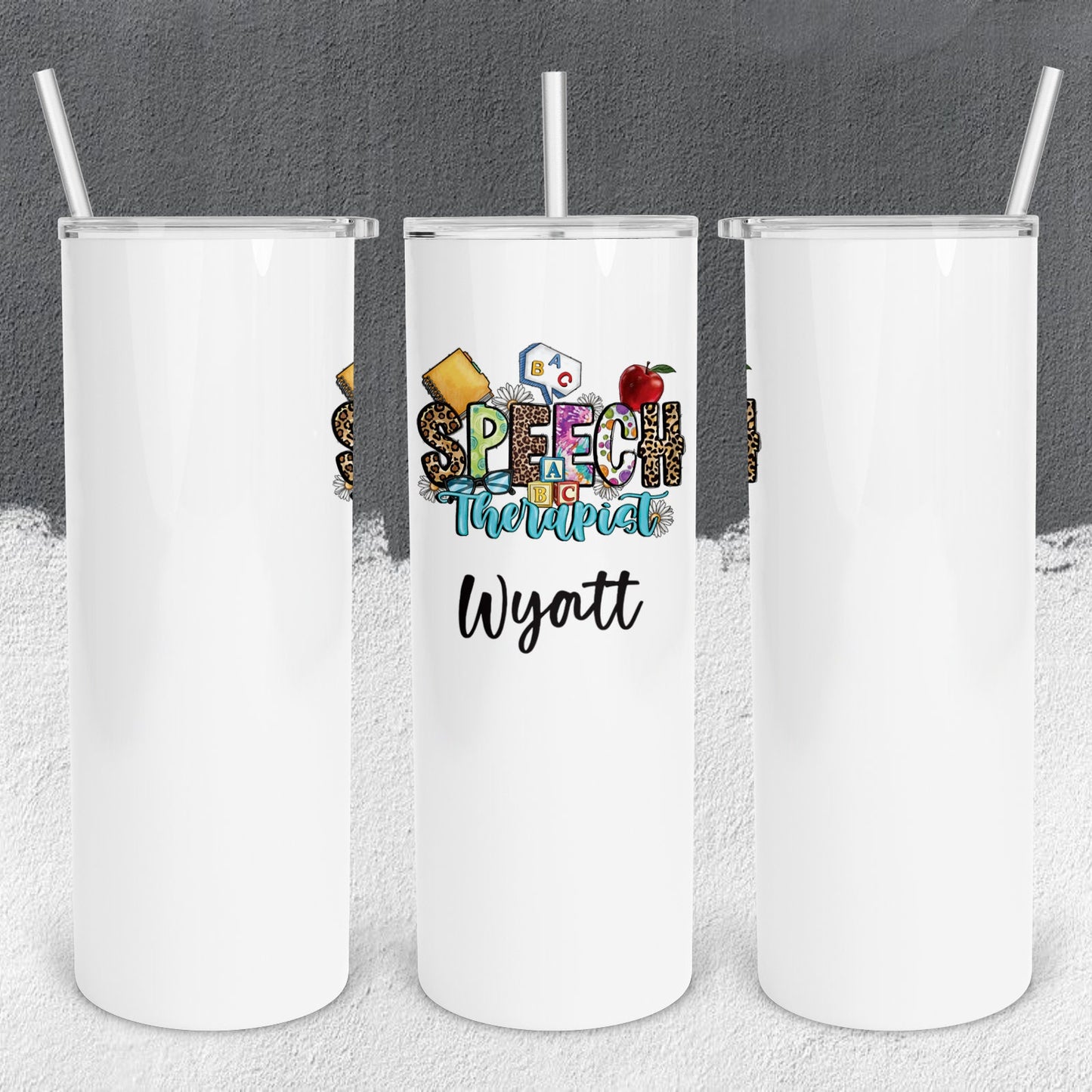 Personalized Speech Pathologist Tumbler - Sublimated