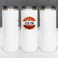 Personalized Basketball Split Monogram Tumbler - Sublimated