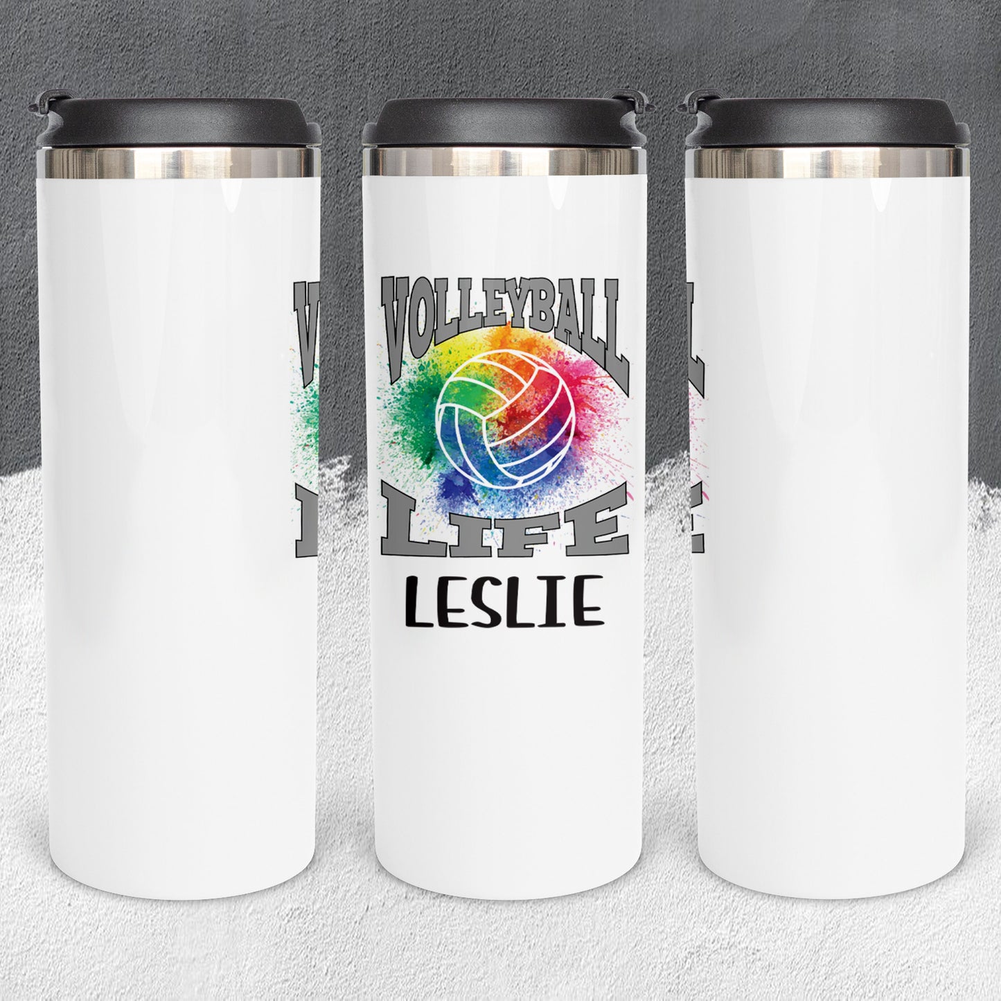 Personalized Volleyball Life Tumbler - Sublimated