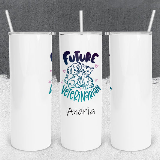 Personalized Future Veterinarian Tumbler - Sublimated