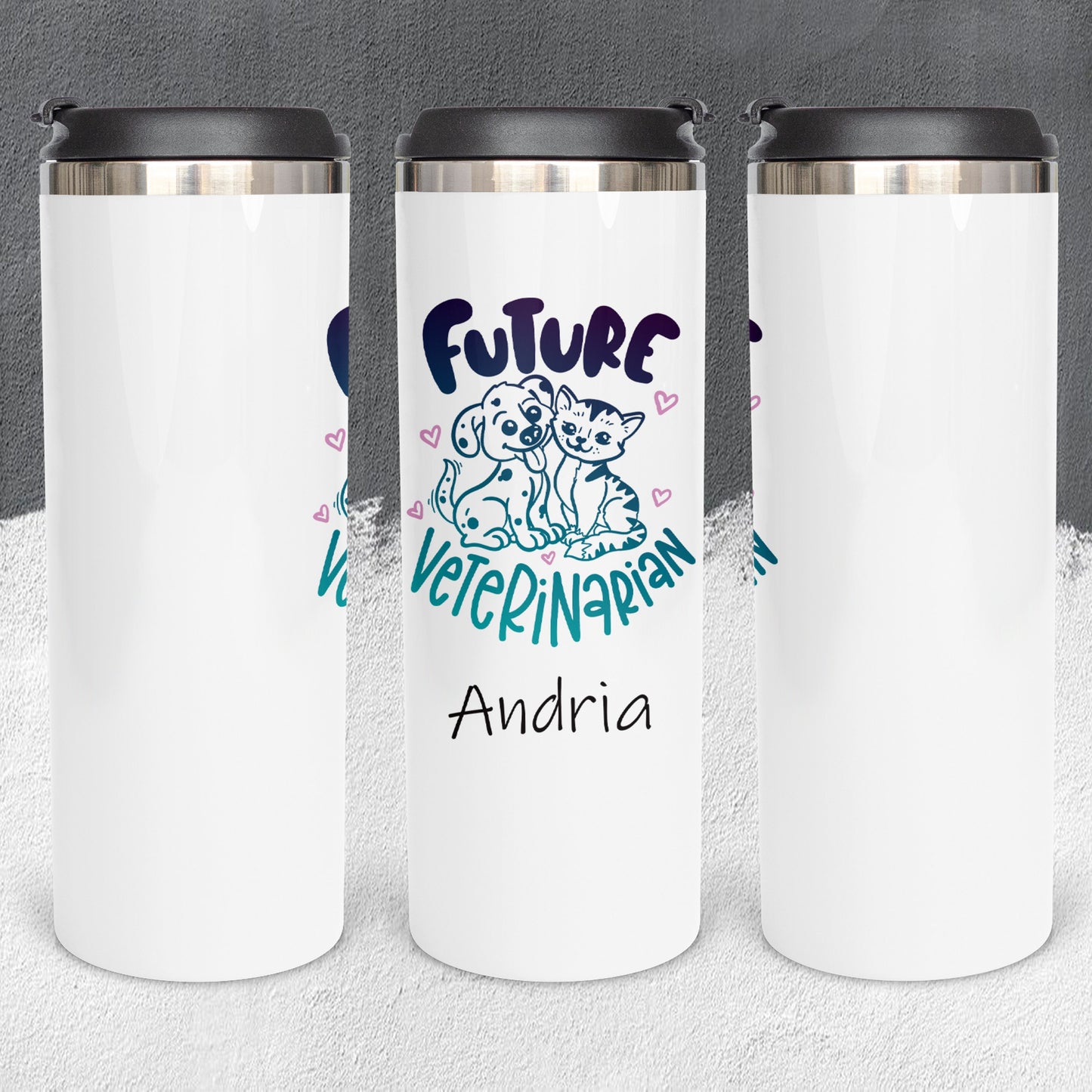 Personalized Future Veterinarian Tumbler - Sublimated