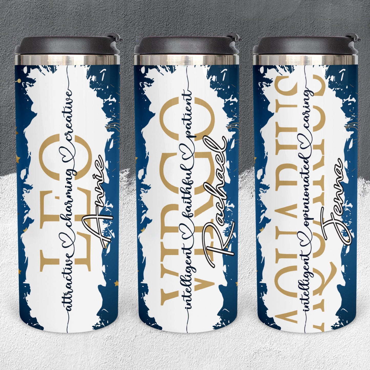 Personalized Zodiac Signs and Characteristics Tumbler - Sublimated