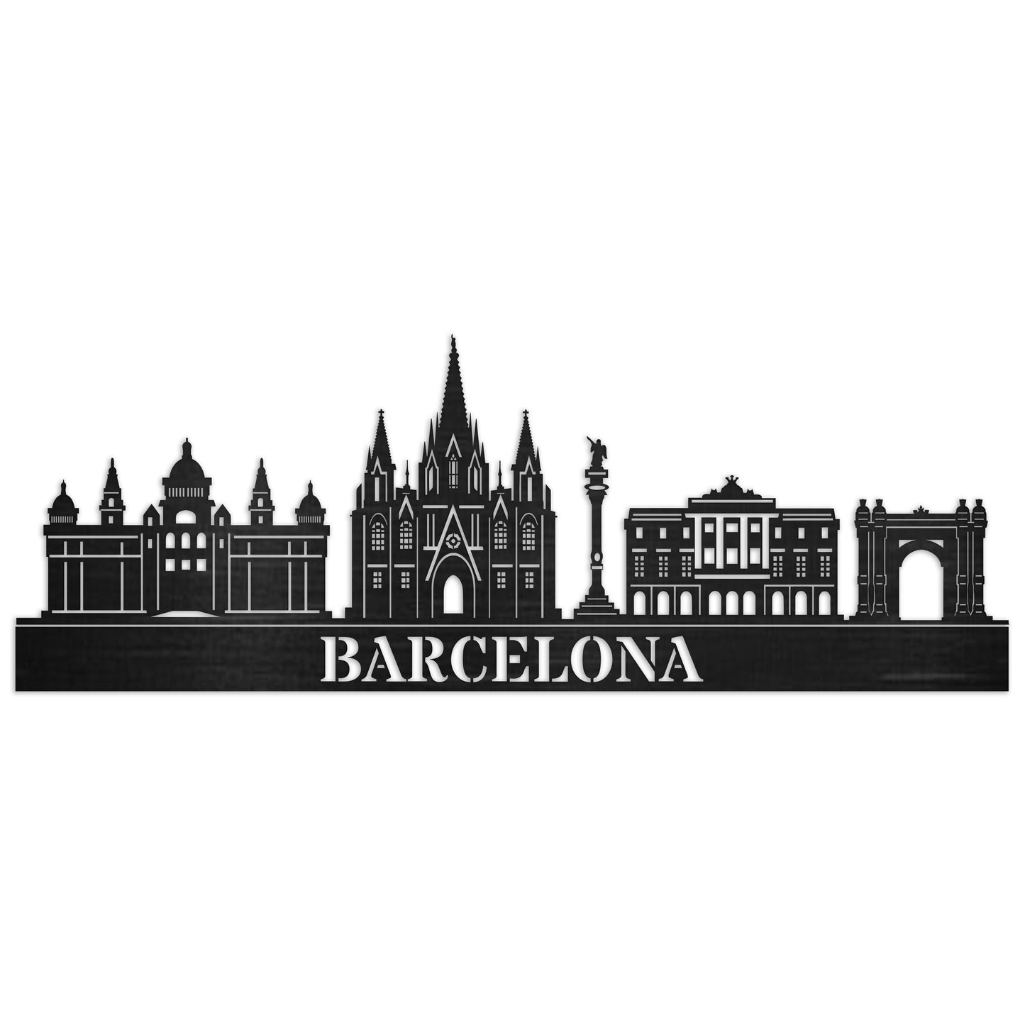 Barcelona City Skyline