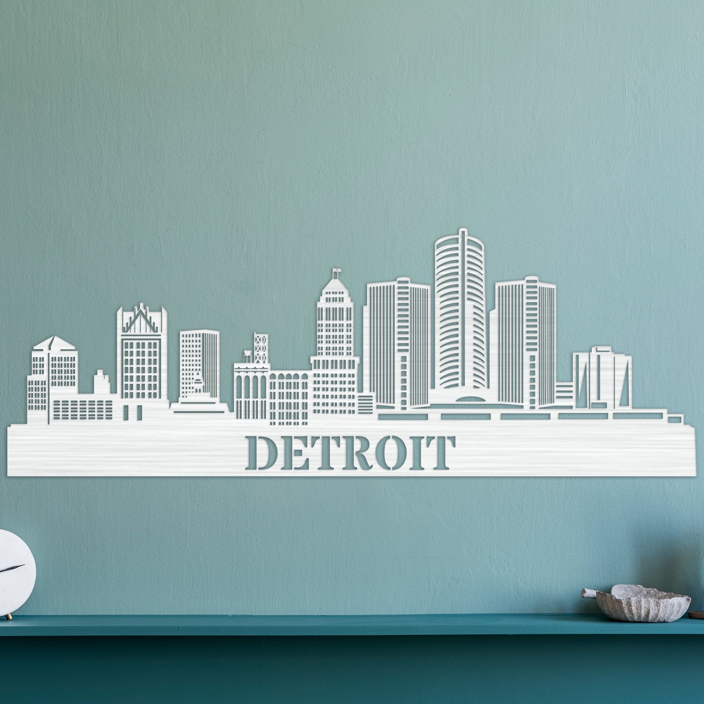 Detroit City Skyline