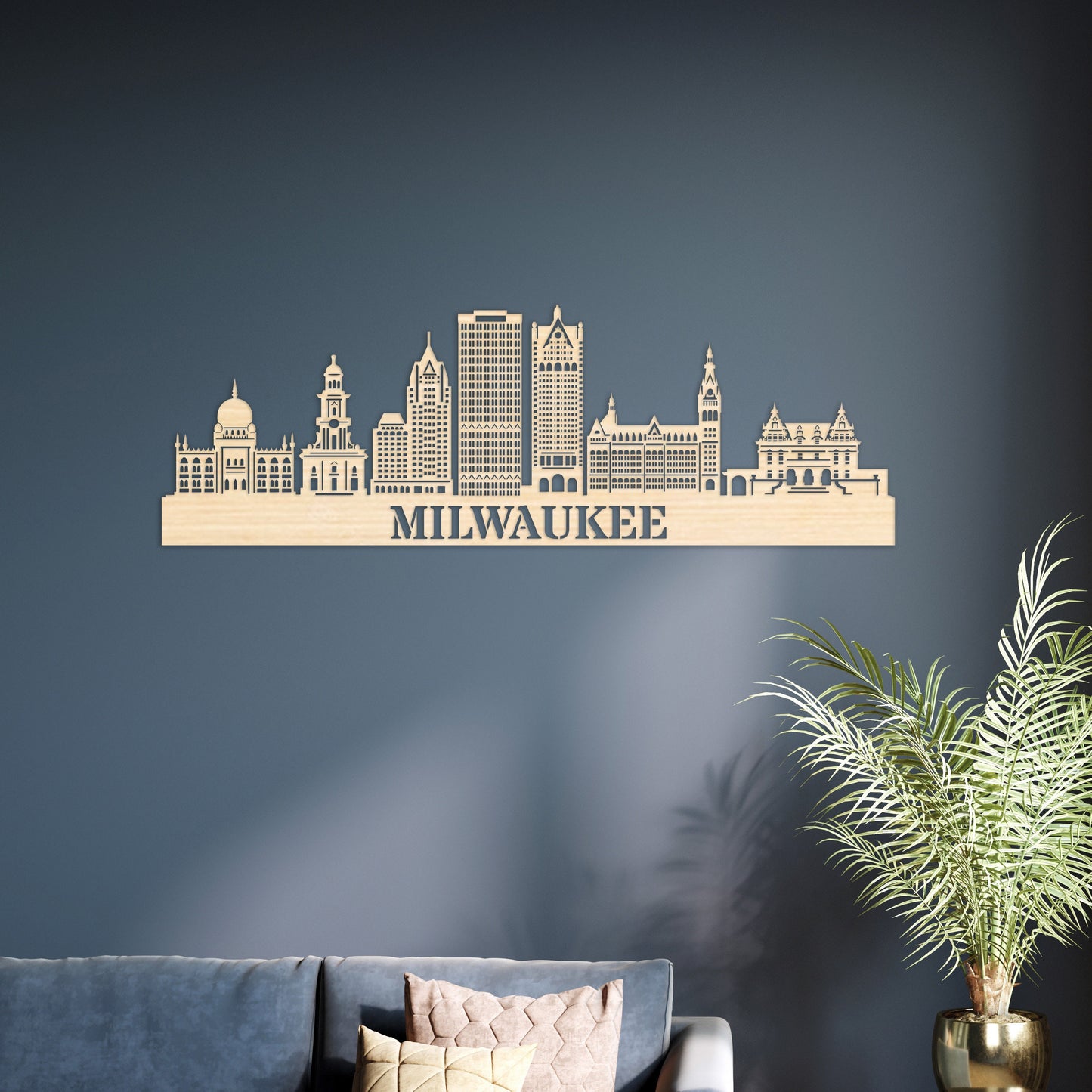 Milwaukee City Skyline