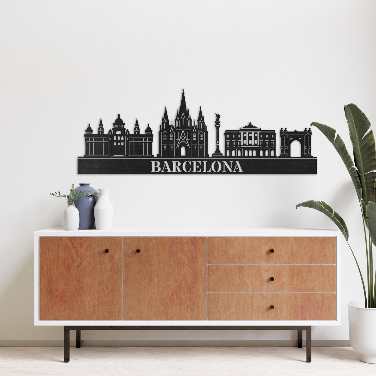 Barcelona City Skyline