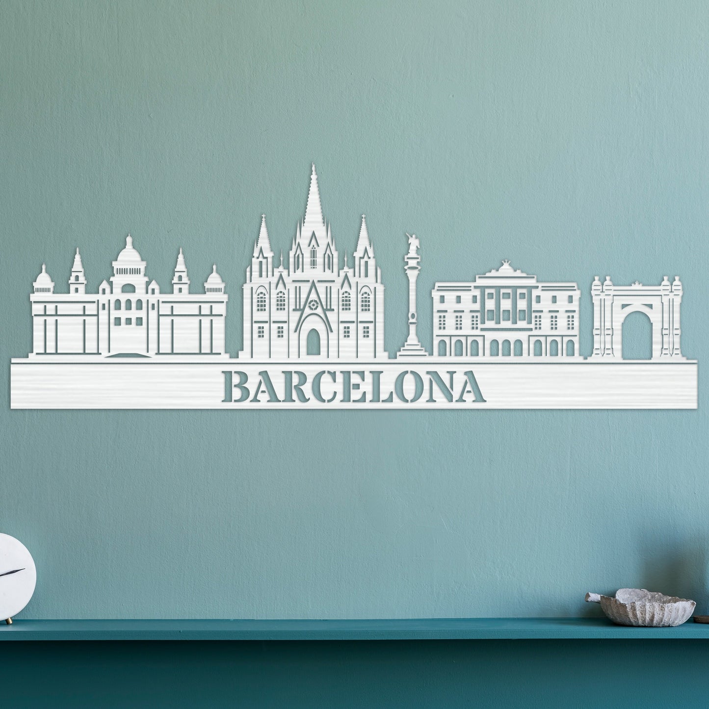 Barcelona City Skyline