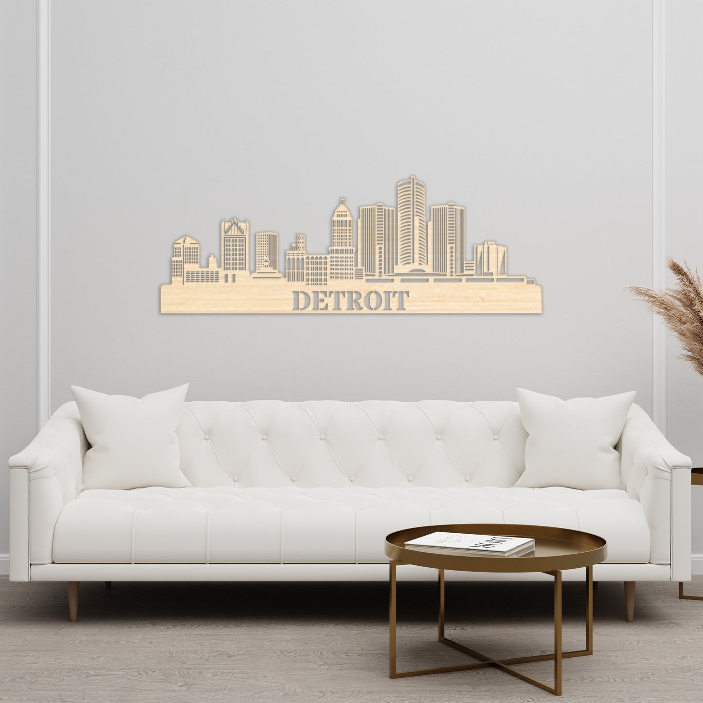 Detroit City Skyline